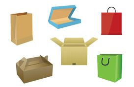 Bags and Boxes Vectors