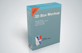 Product Box Mockup PSD