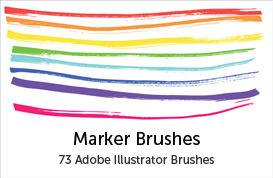 Marker Brushes for Illustrator