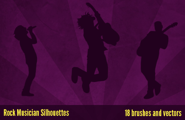 Rock Musician Silhouettes
