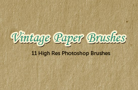 Vintage Paper Brushes